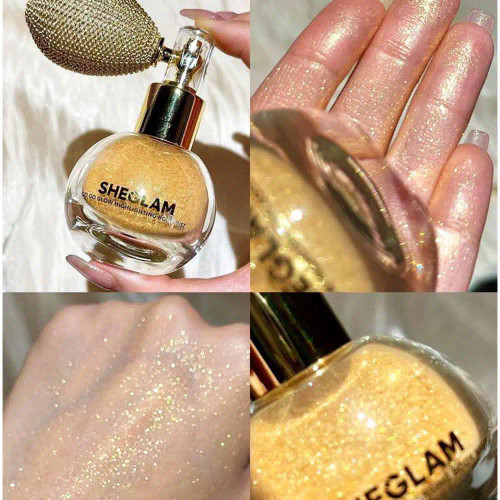 شیمر و هایلایتر مدل Go Go Glow شیگلم رنگ gold